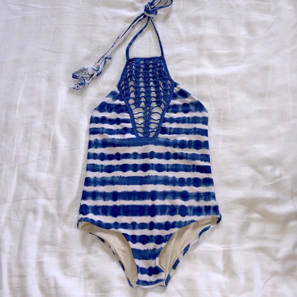 *S O L D* Acacia Honey One Piece in Pacific Tides